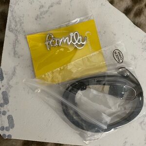 Origami owl wrap bracelet with Family charm